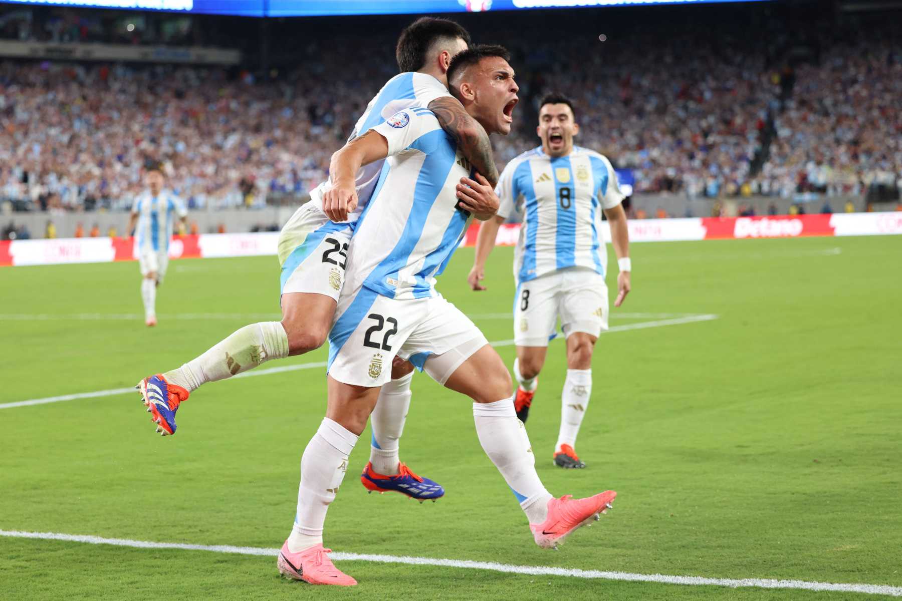 Argentina le ganó a Chile con gol de Lautaro Martínez en la Copa América. Foto: AP.