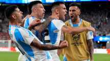 Imagen de Lautaro Martínez tras el triunfo agónico de la Selección Argentina: «Es lo que queríamos de arranque»