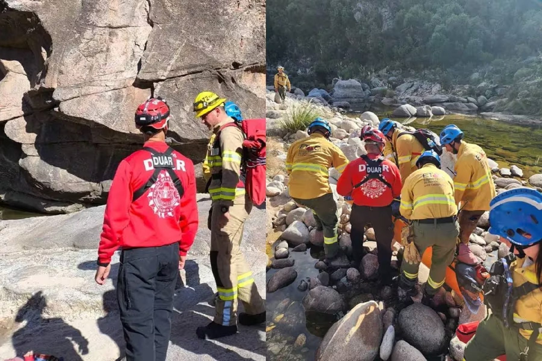 Un turista de Neuquén escalaba con amigos en Mina Clavero y cayó de 12 metros de altura. 