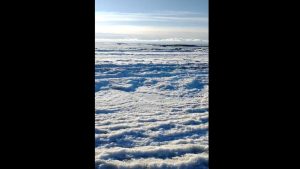 Explican por qué se produjo el congelamiento en la orilla del mar en Tierra del Fuego