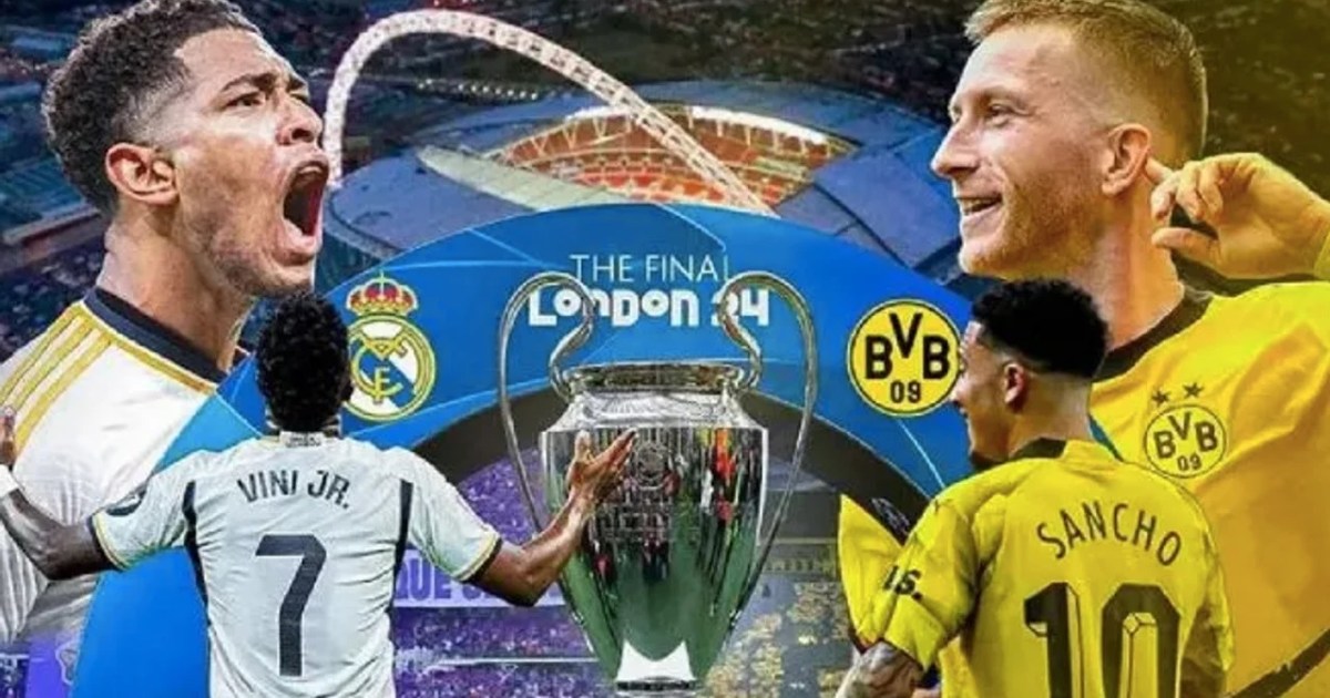 Borussia Dortmund and Actual Madrid face off in Champions League closing at Wembley Stadium