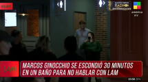 Imagen de Marcos Ginocchio, de Gran Hermano, se escondió en el baño para no hablar con la prensa