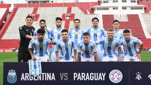 Con un doblete de Beltrán, la Selección Argentina sub-23 goleó a Paraguay en el primer amistoso