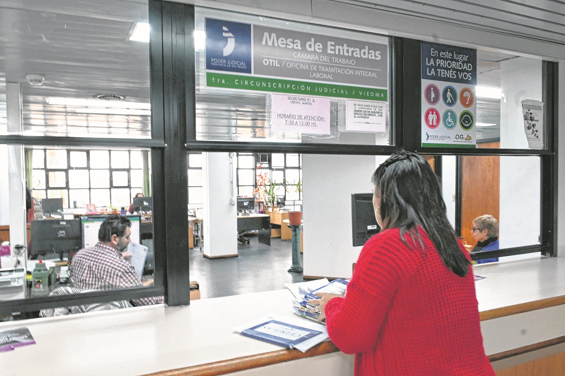 La Cámara Laboral de Viedma . Foto: Marcelo Ochoa