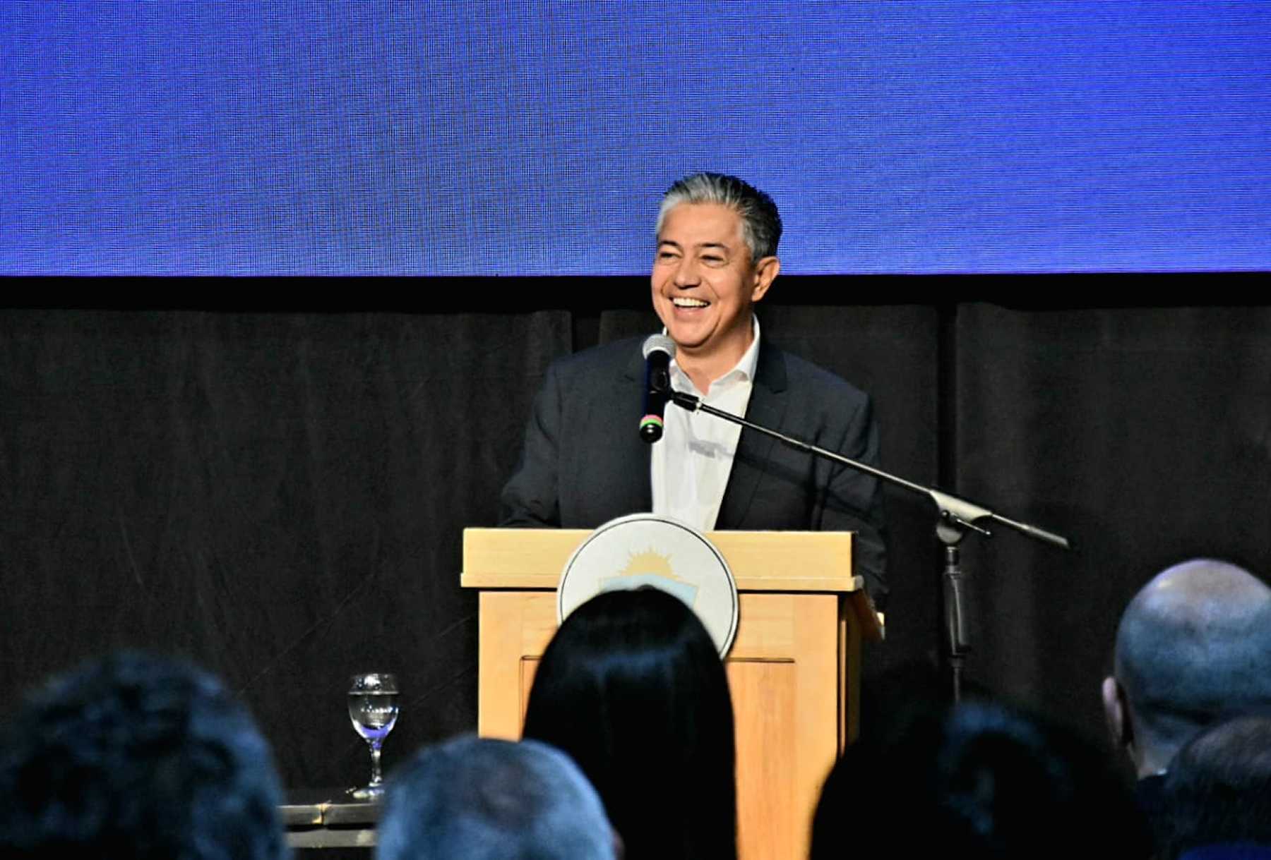 El mandatario participa de la presentación del plan provincial. Foto Matías Subat.