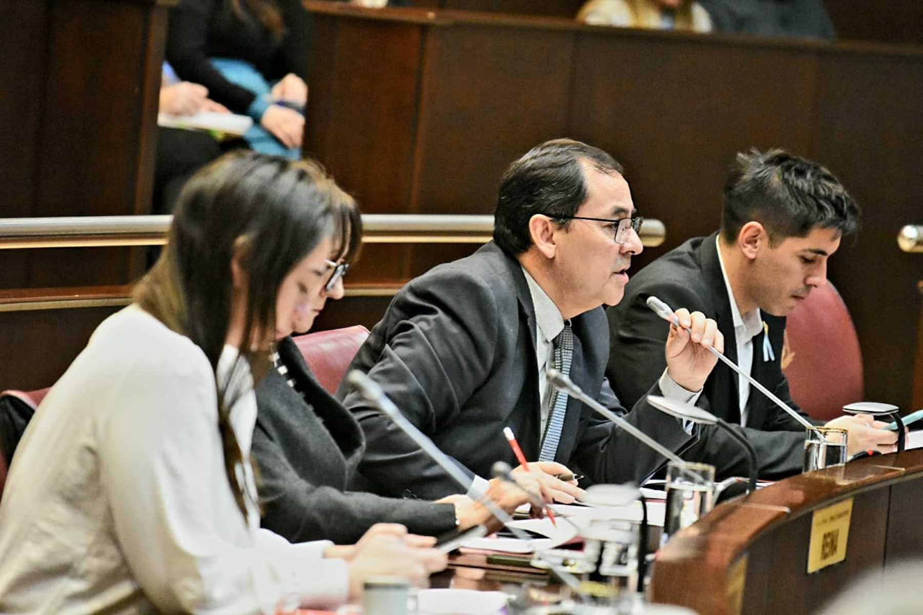 Yamila Hermosilla y Ernesto Novoa, diputados del bloque Comunidad. Foto: archivo Matías Subat.