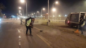 Ruta 7: atención al tránsito, operativo de limpieza nocturno en Neuquén, este miércoles