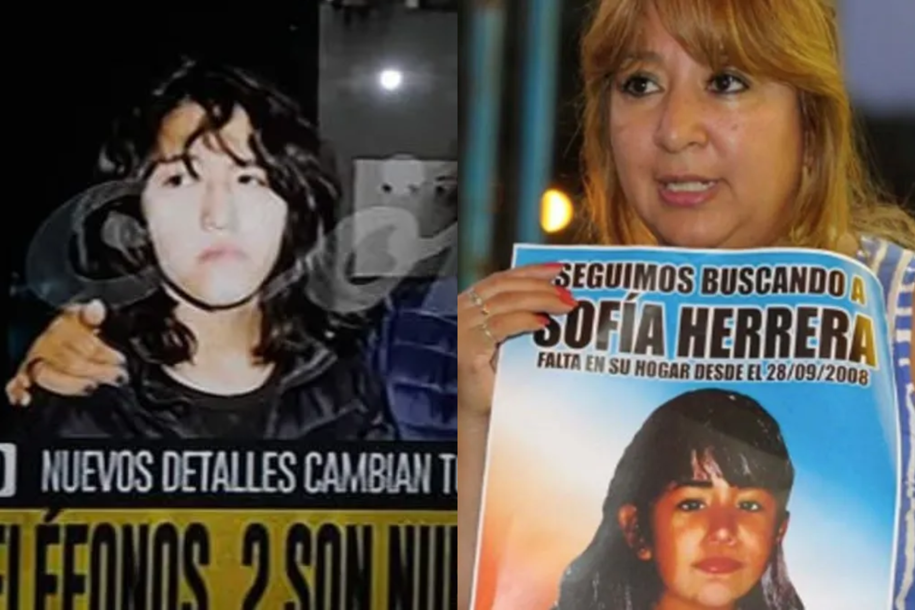 María Elena Delgado, madre de Sofía Herrera, sigue con la búsqueda de su hija desaparecida en 2008.