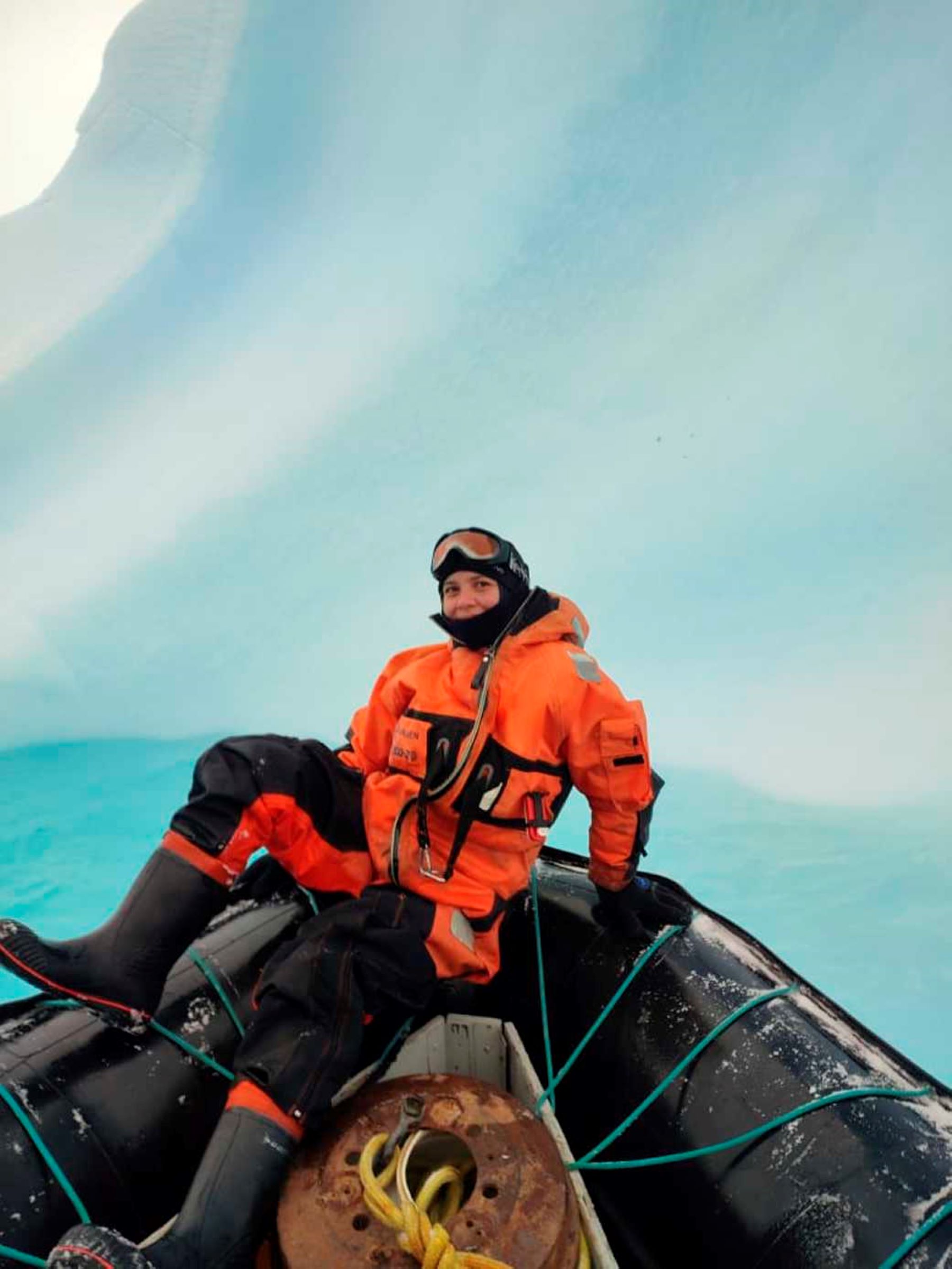 Rubí Azul Duo Saito es oriunda de Neuquén trabaja en la Antártida. Foto: Gentileza