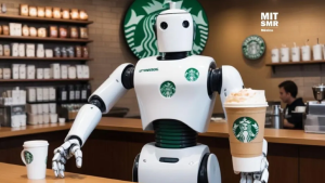 Cómo funciona el Starbucks de Corea del Sur que es atendido por 100 mozos robots