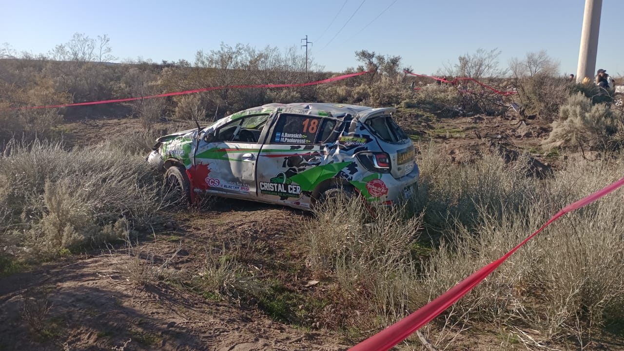 El sector del accidente fue cercado y ya se realizan las pericias. (Gentileza)