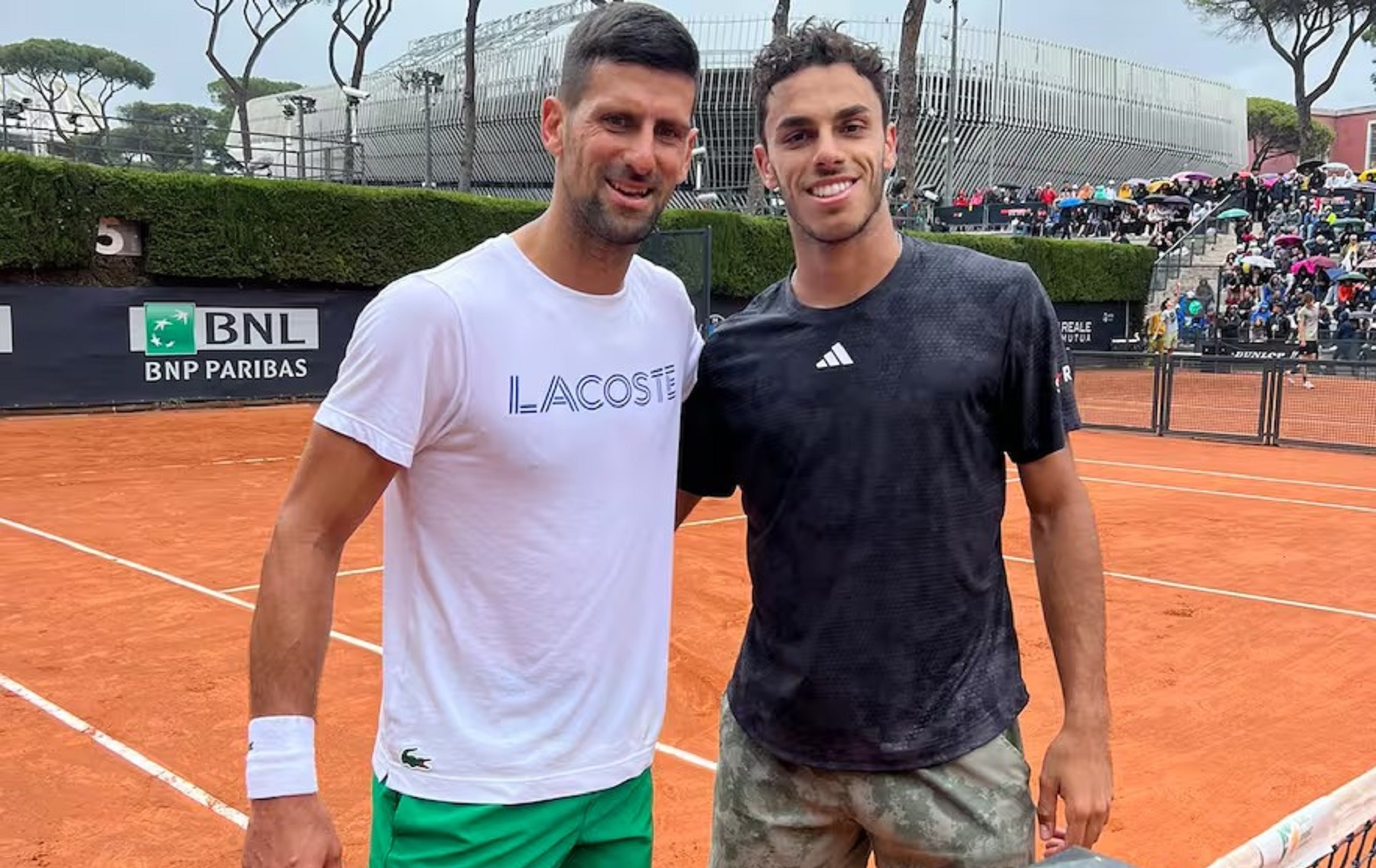 Djokovic habló sobre Cerúndolo en la previa del cruce en Roland Garros.