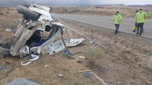 Un herido en un violento vuelco sobre la Ruta 43, en el norte de Neuquén