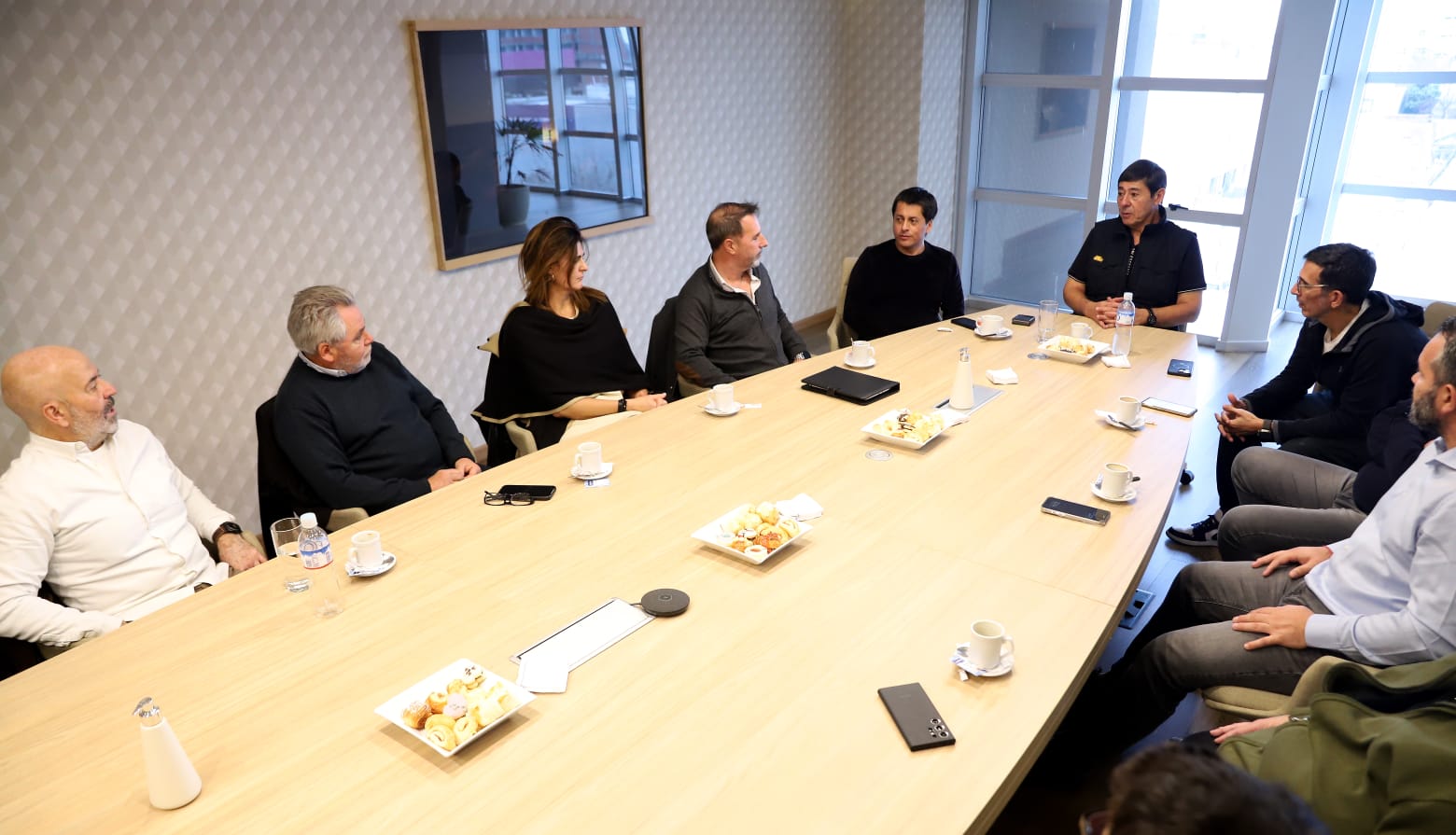 La reunión se llevó a cabo en las oficinas del sindicato. Foto: gentileza. 