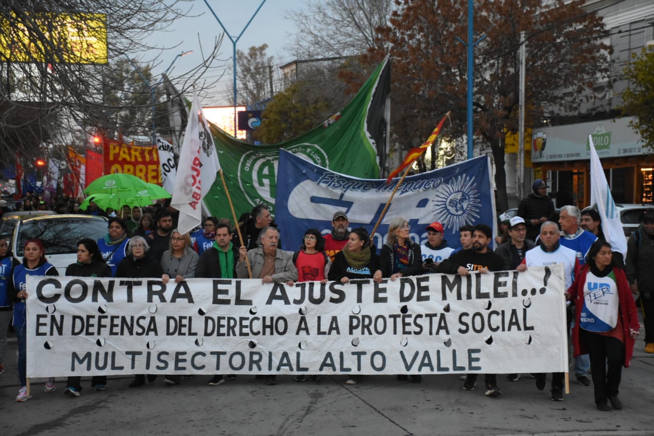 Roca marcha contra la Ley Bases, Foto: Andres Maripe