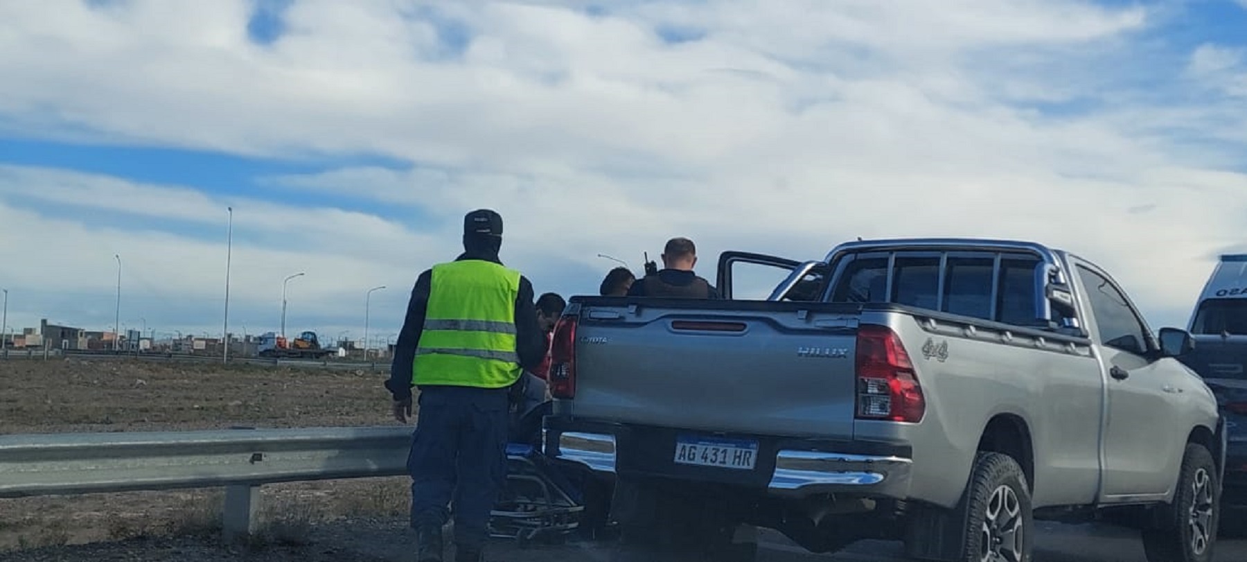 Se desvaneció en la Autovía Norte de Neuquén y chocó. Foto: Diario RÍO NEGRO. 