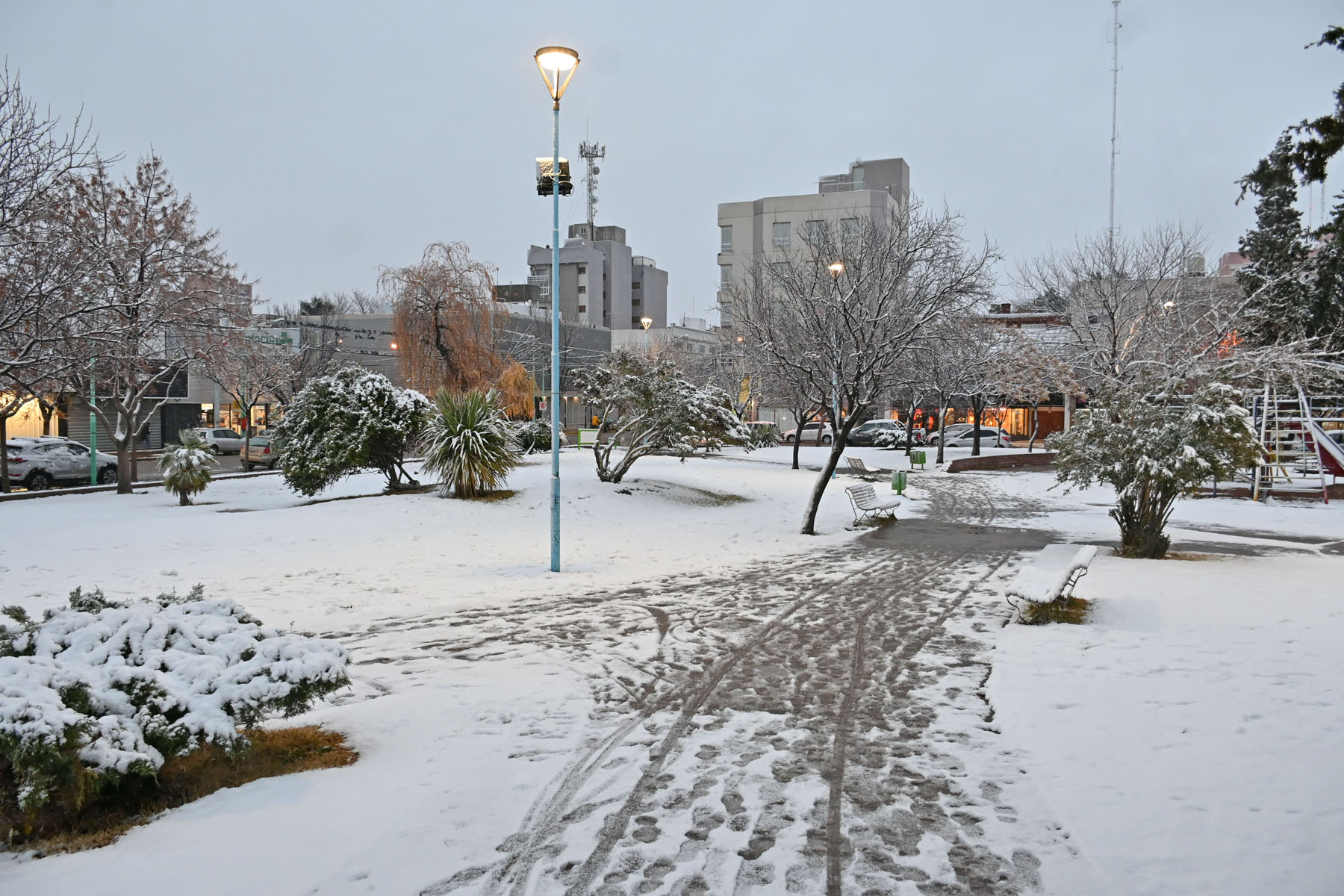 ¿Habrá nieve en el Alto Valle este jueves?. Crédito Florencia Salto