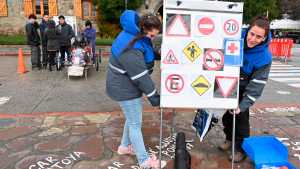 Con juegos, estudiantes de Bariloche concientizaron sobre la Seguridad Vial