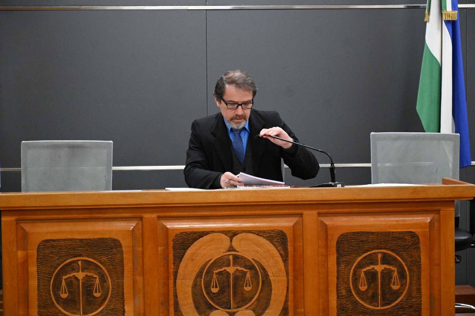 El juez Marcelo Álvarez Mellinger suspendió la audiencia de Techo Digno que se enrolló en el estado de salud de unos de los imputados. Foto: Archivo/ Chino Leiva