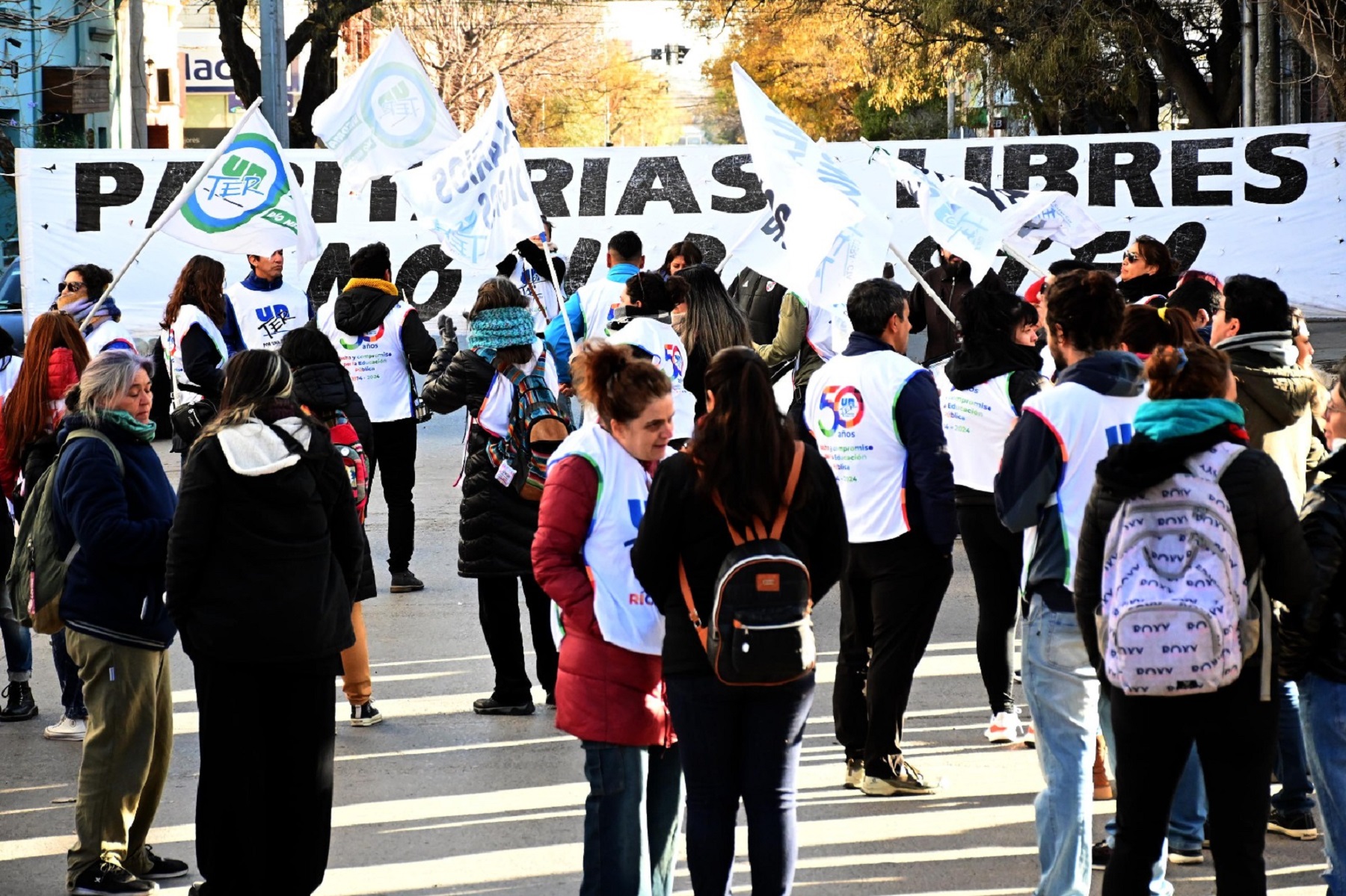 Los docentes no fueron convocados y criticaron el accionar del gobierno. Foto: Marcelo Ochoa.