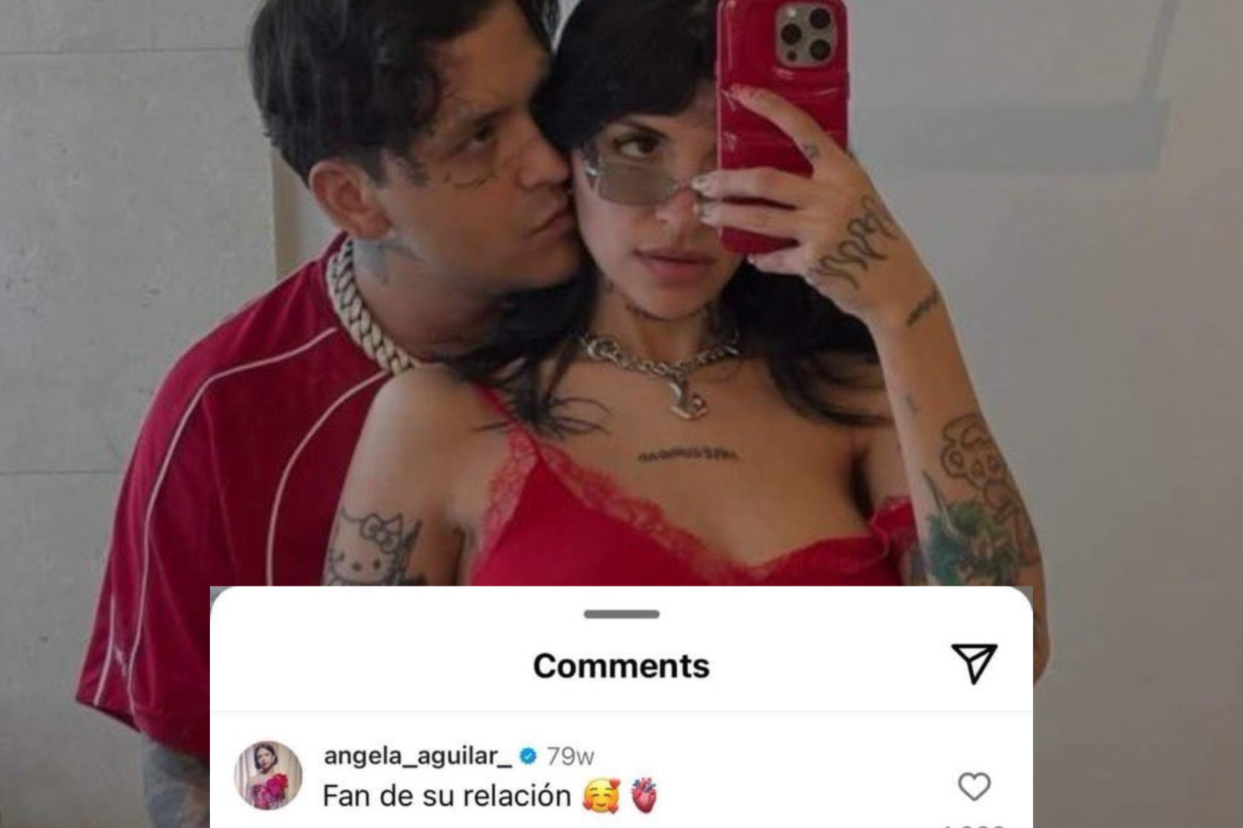 Meses atrás, cuando Nodal y Cazzu aún eran pareja, Ángela Aguilar se declaró "fan de su relación".