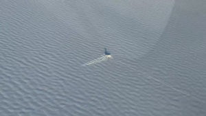 Investigan el aterrizaje de emergencia en una laguna congelada de Chubut