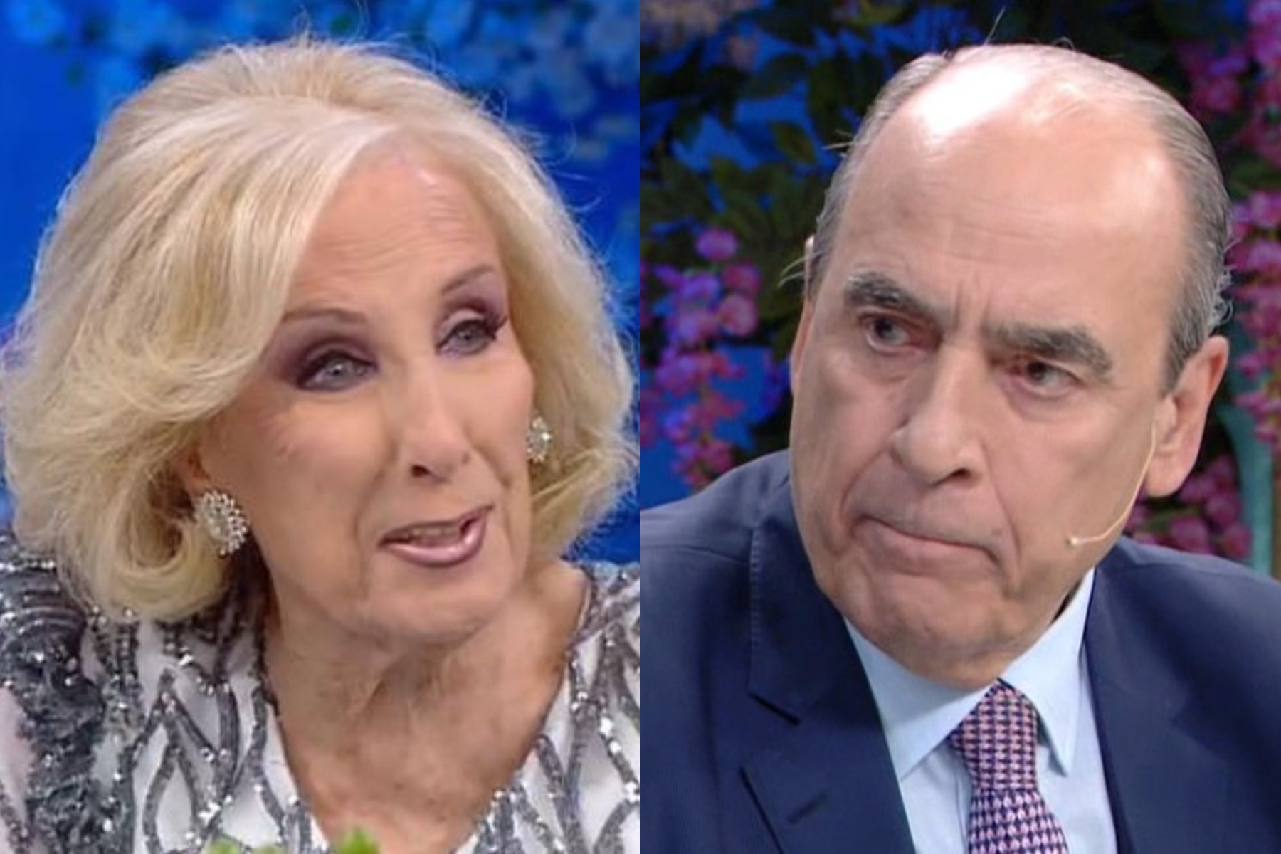 Mirtha Legrand incomodó a Guillermo Francos en su "mesaza". Foto Captura.