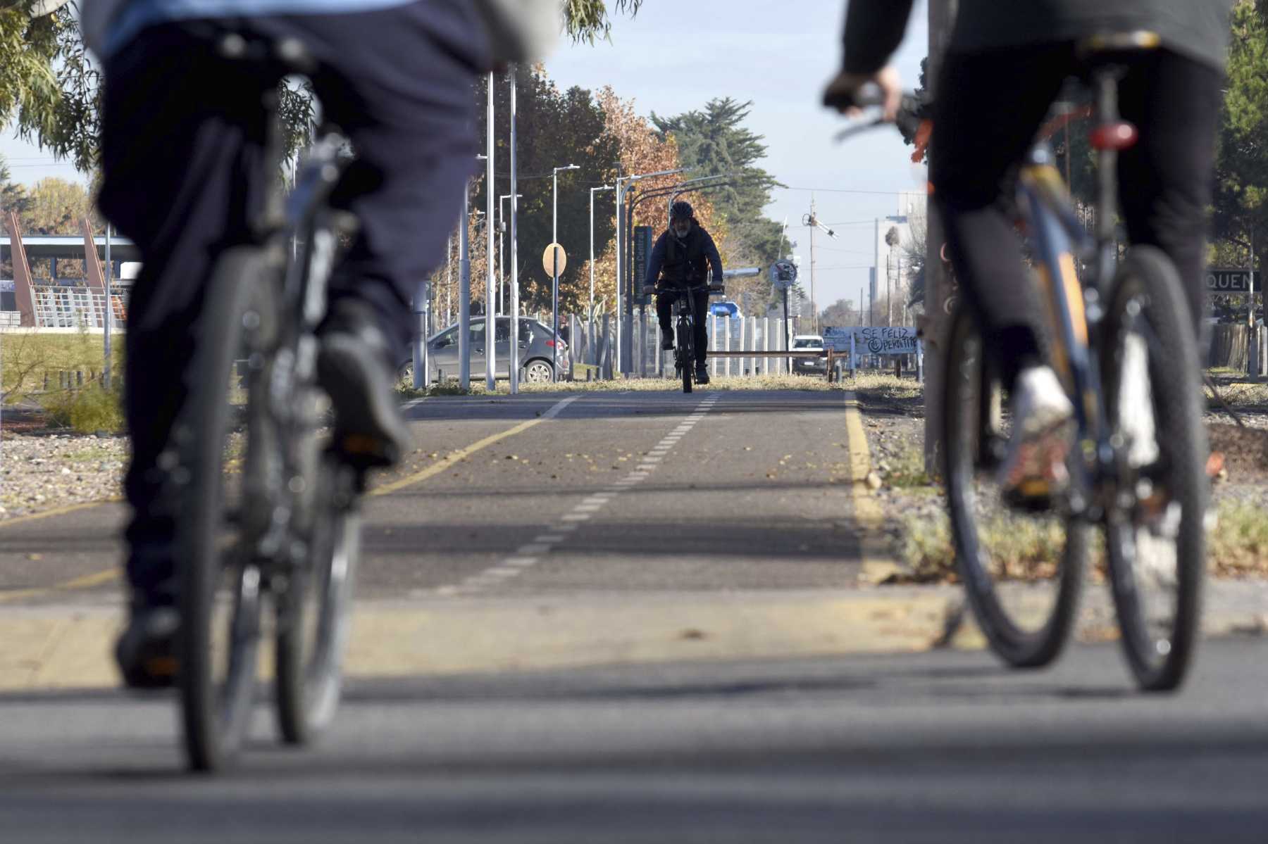 Gran bicicleteada familiar este sábado en Neuquén. Foto: archivo Matías Subat. 