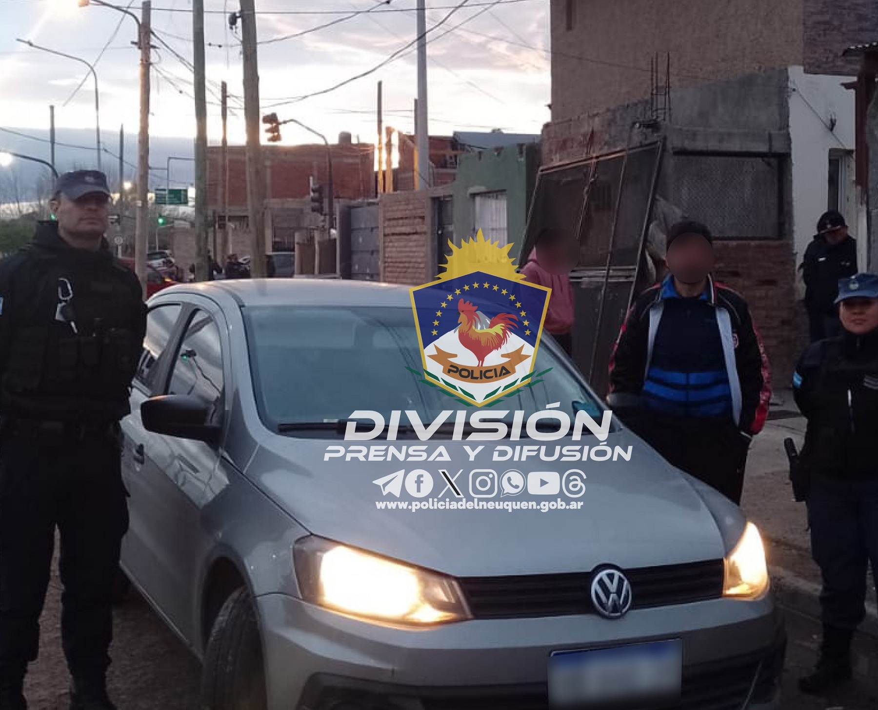 Escondían autos robados en una vivienda de Neuquén. Foto: gentileza