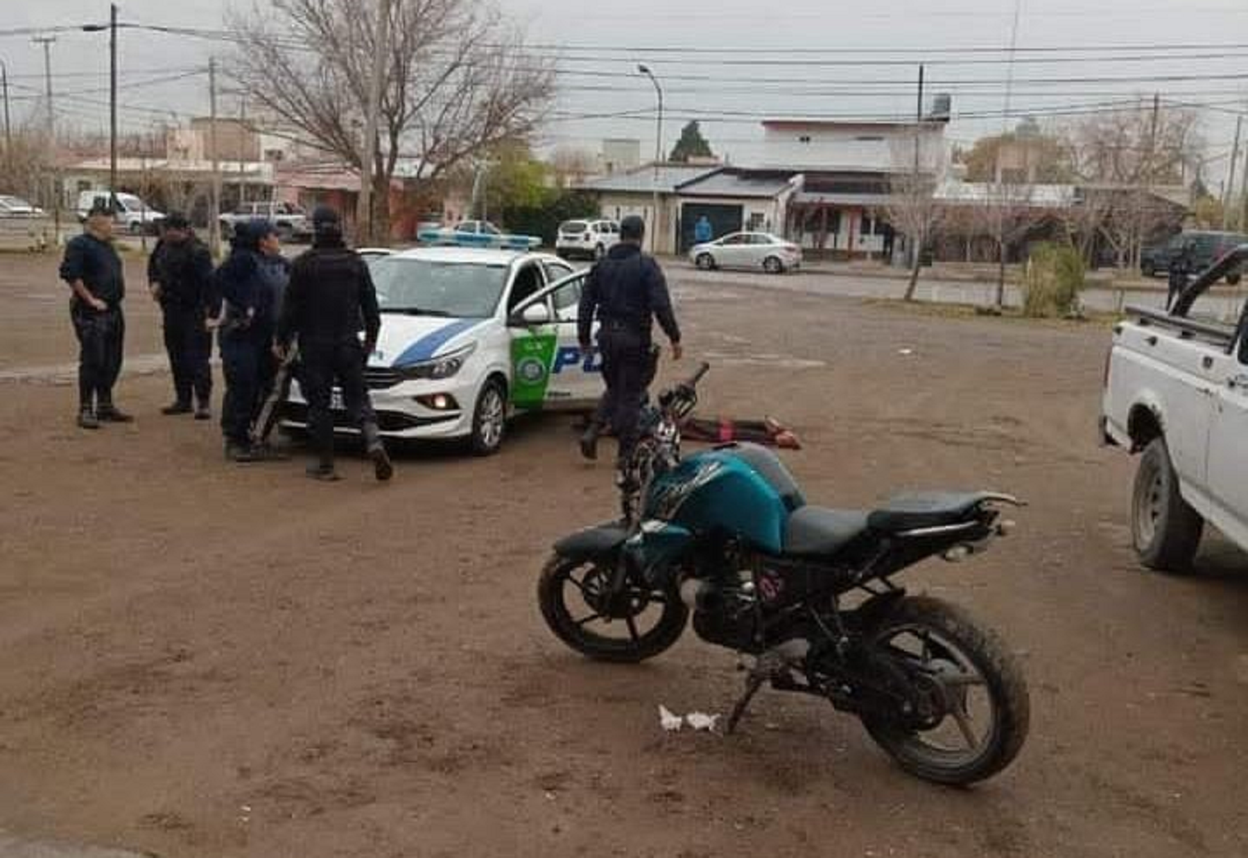 El hecho ocurrió durante esta tarde en plena zona centro de Allen. Foto: gentileza 