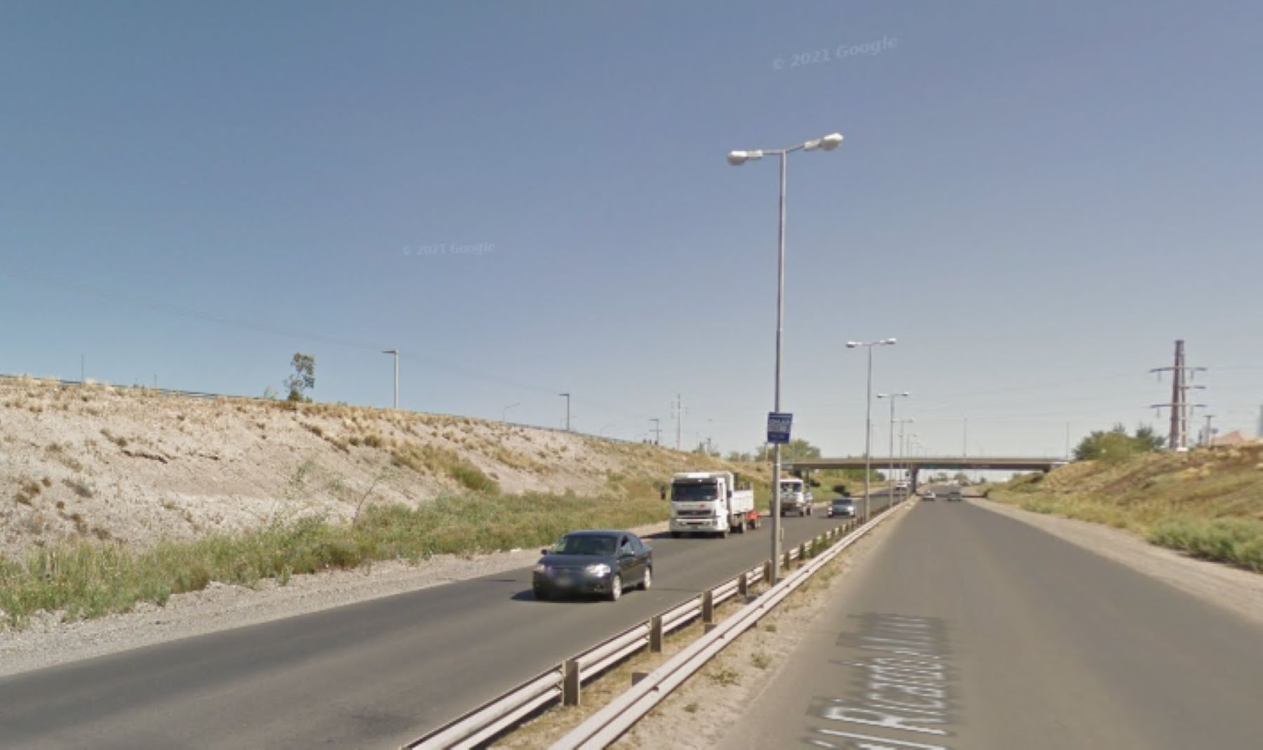 Por un accidente, hubo demoras en avenida Alfonsín (ex Ruta 7). Foto: Captura Google Maps.