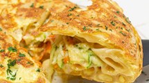 Imagen de Receta salvadora: tortilla de fideos rellena