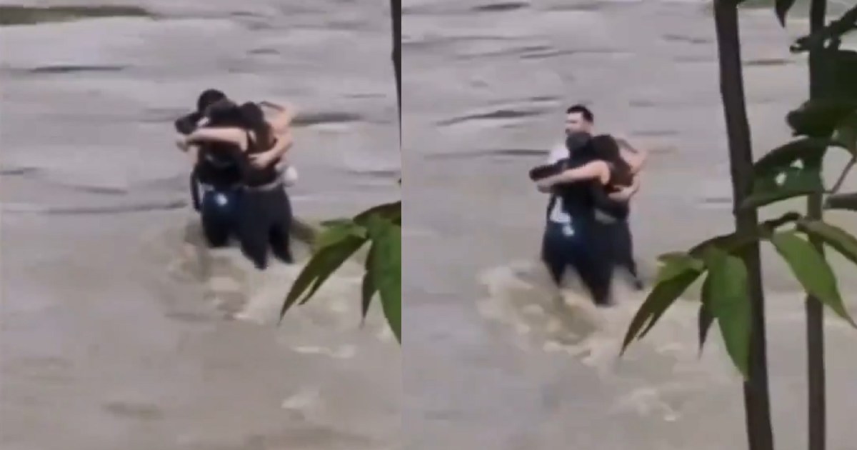 Video| Murieron tras quedar atrapados en la crecida de un río en Italia: testigos grabaron el último abrazo thumbnail