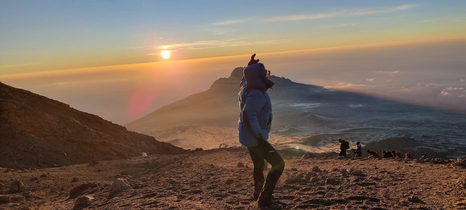 A las 8 de la mañana, alcanzó la cumbre. Foto: gentileza