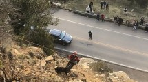 Imagen de El rescate épico de un perro en la montaña paralizó por varias horas el tránsito en Siete Lagos