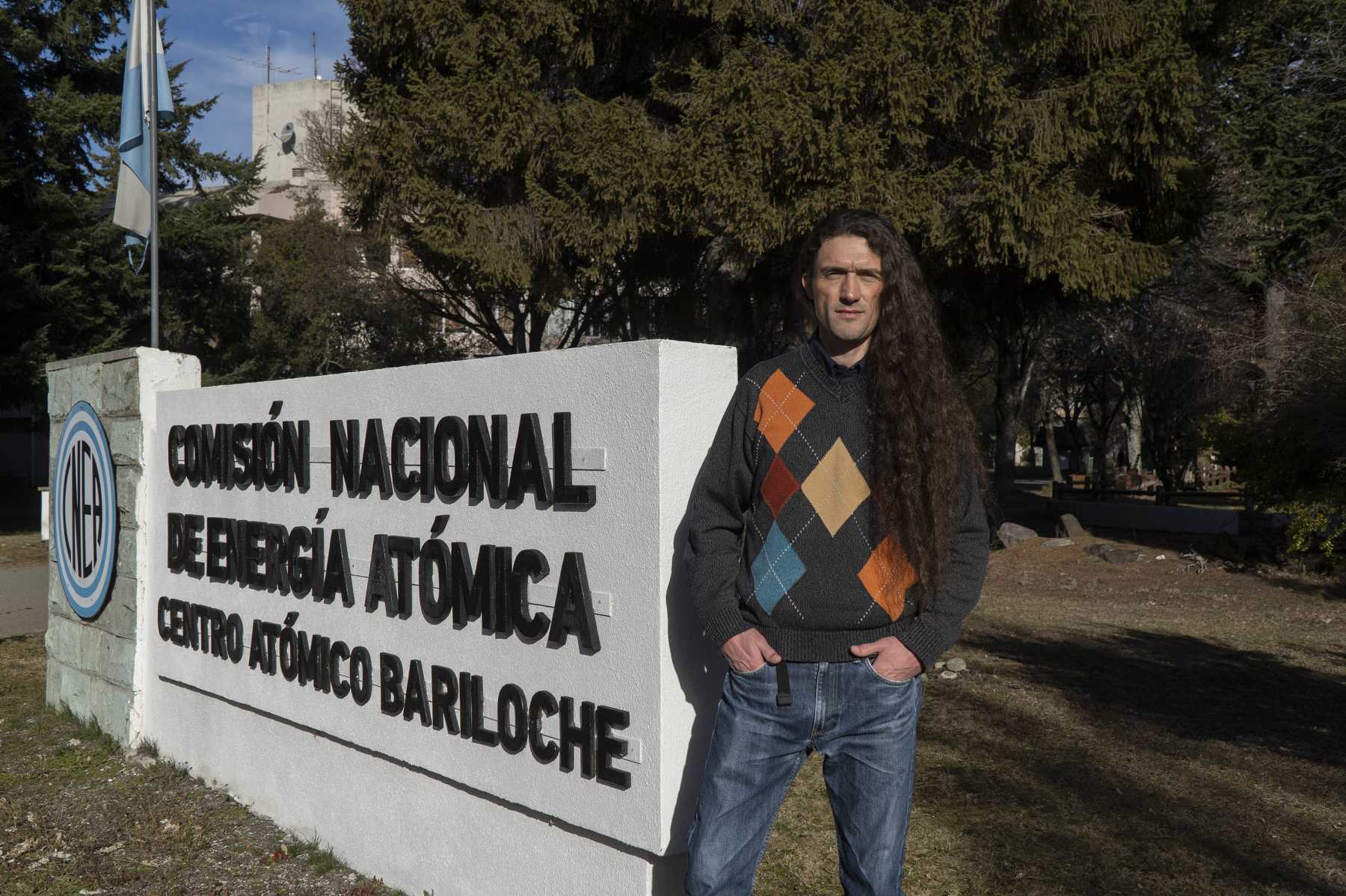 Damián Dellavale, investigador del Conicet en el Centro Atómico Bariloche. Foto: Marcelo Martinez