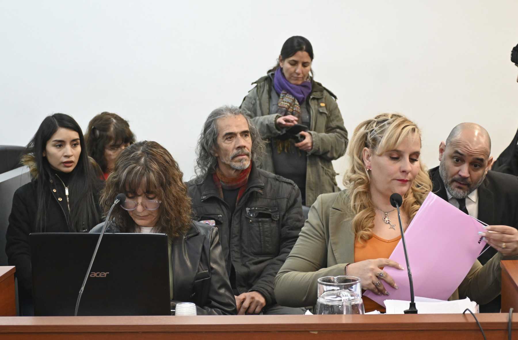 La audiencia de control de acusación del miércoles en Cipolletti. Foto: Florencia Salto