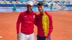 Alcaraz y Nadal se preparan para el dobles en los Juegos Olímpicos: la publicación que compartieron