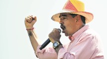 Imagen de Nicolás Maduro, el “presidente obrero” con mano de hierro