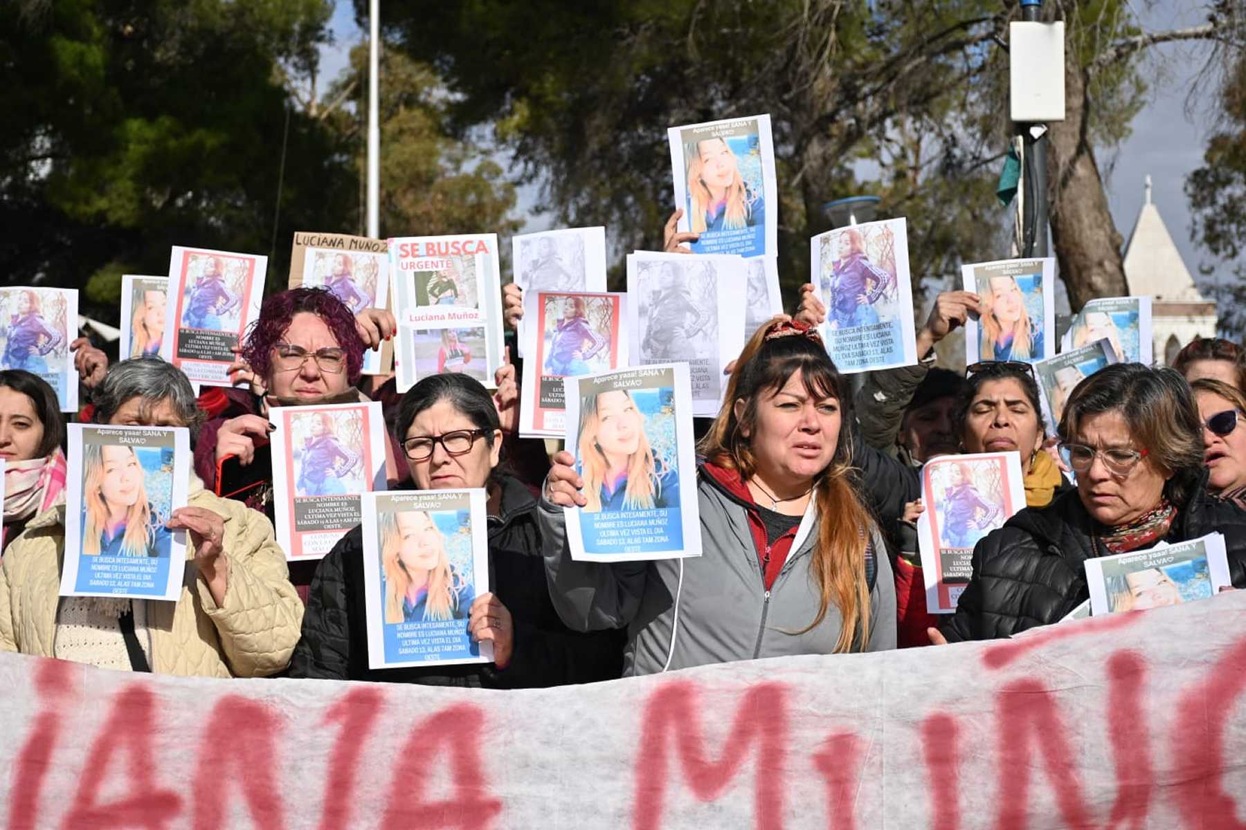 Buscan a Luciana Muñoz, desaparecida en Neuquén. Foto: Florencia Salto. 