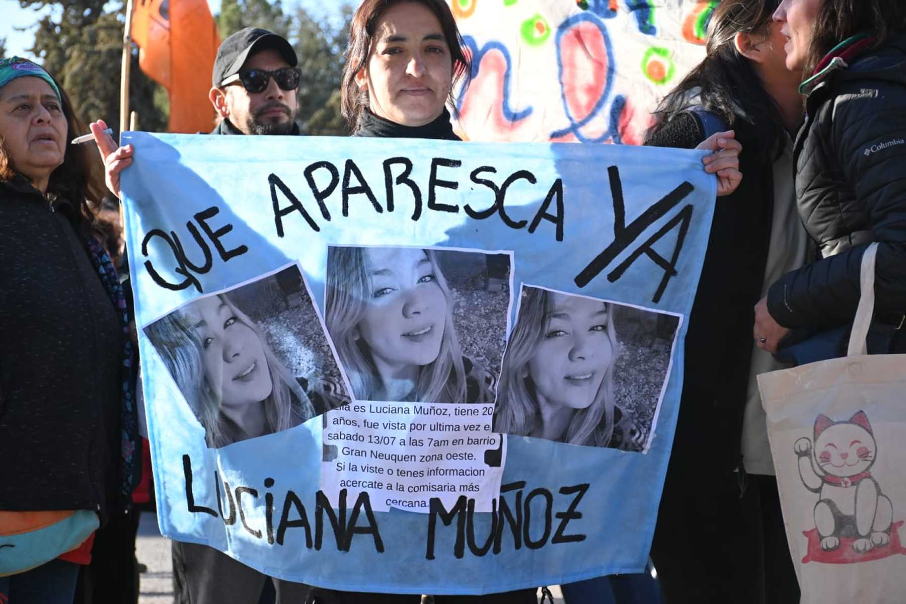 Se cumplen dos meses de la desaparición de Luciana Muñoz en Neuquén. Foto archivo Florencia Salto. 