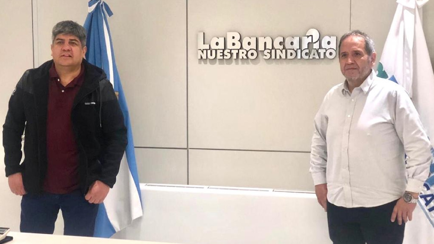 Pablo Moyano, de Camioneros, y Sergio Palazzo, de La Bancaria. 