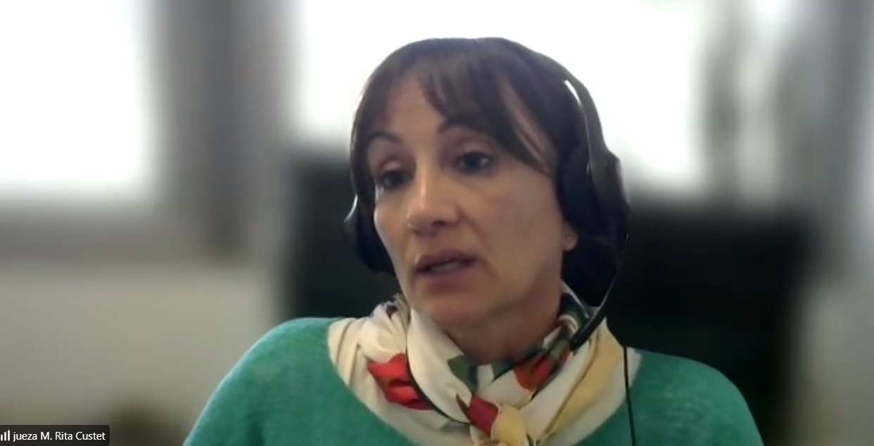 La jueza del Tribunal de Impugnación Provincial Rita Custet Llambí dictó la resolución el 25 de julio último. (captura de pantalla)