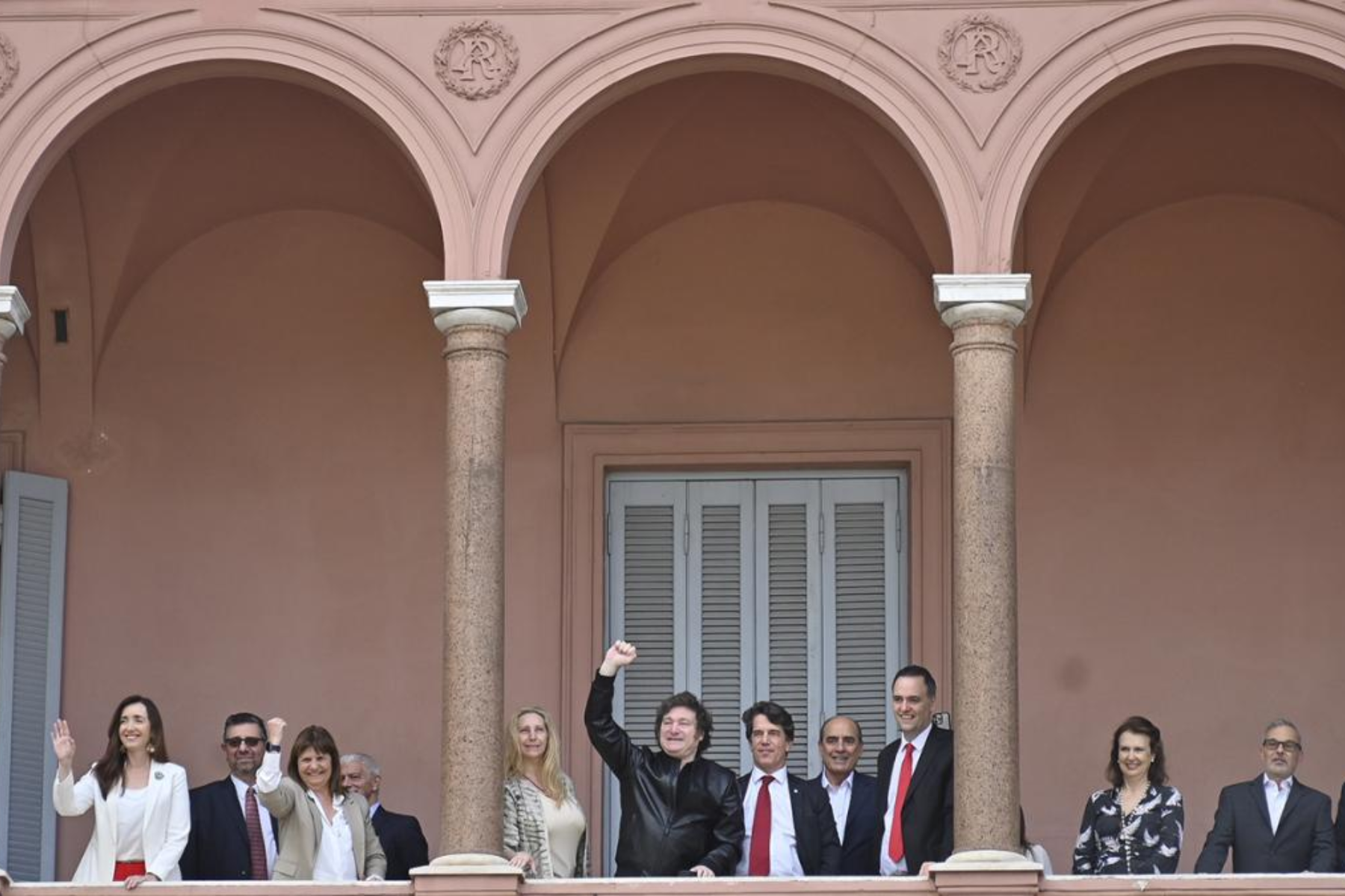 Milei invitó al plantel de la Selección Argentina a festejar en el balcón de la Casa Rosada. Foto Archivo.