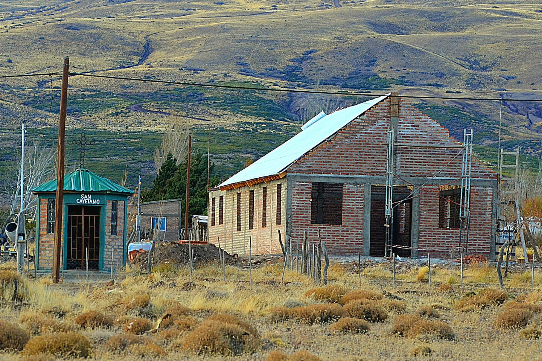 La ermita de San Cayetano en Tricao Malal, antes de los hechos de vandalismo denunciados por el grupo local. Foto Gentileza Tricao Malal Noticias.