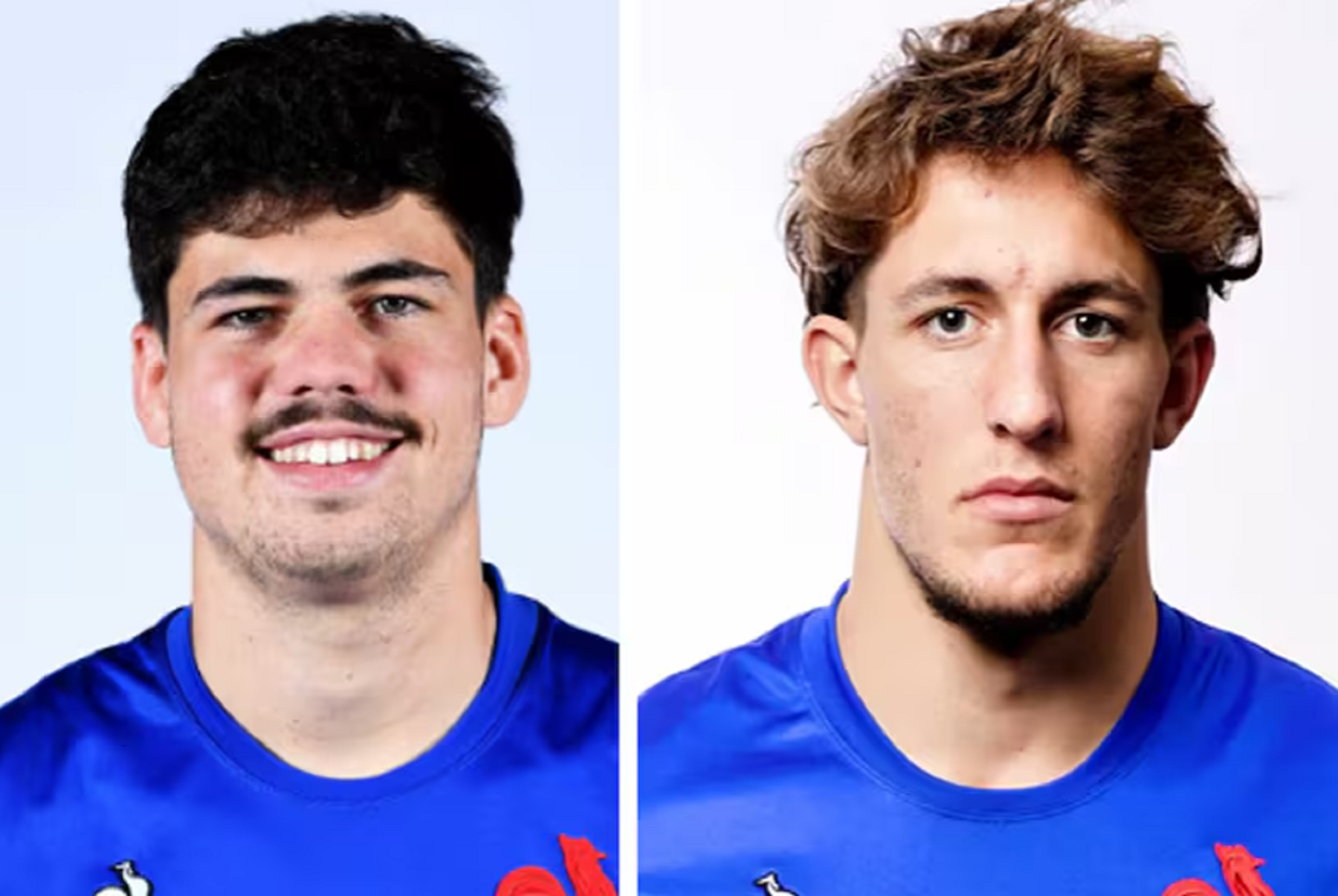 Hugo Auradou, de 20 años, y Oscar Jegou, de 21, son los dos jugadores de rugby de Francia acusados. (Gentileza)
