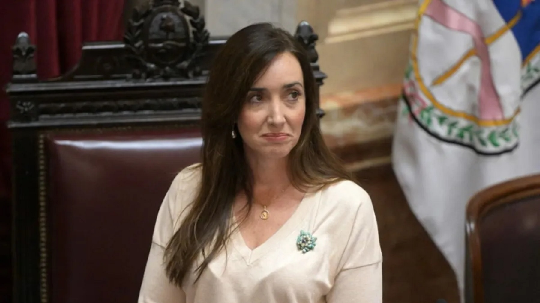 Victoria Villarruel, vicepresidenta y presidenta del Senado de la Nación. 