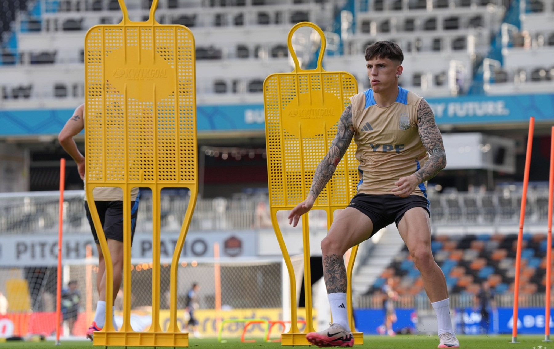 Alejandro Garnacho habló en la previa del cruce ante Canadá. Foto: @Argentina.