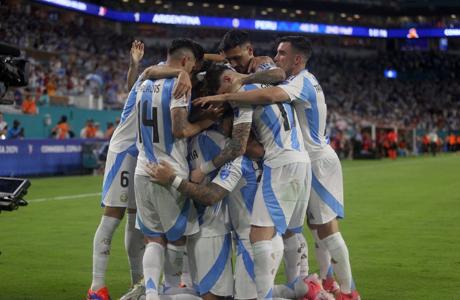 La Selección Argentina enfrenta a Canadá en la Copa América.