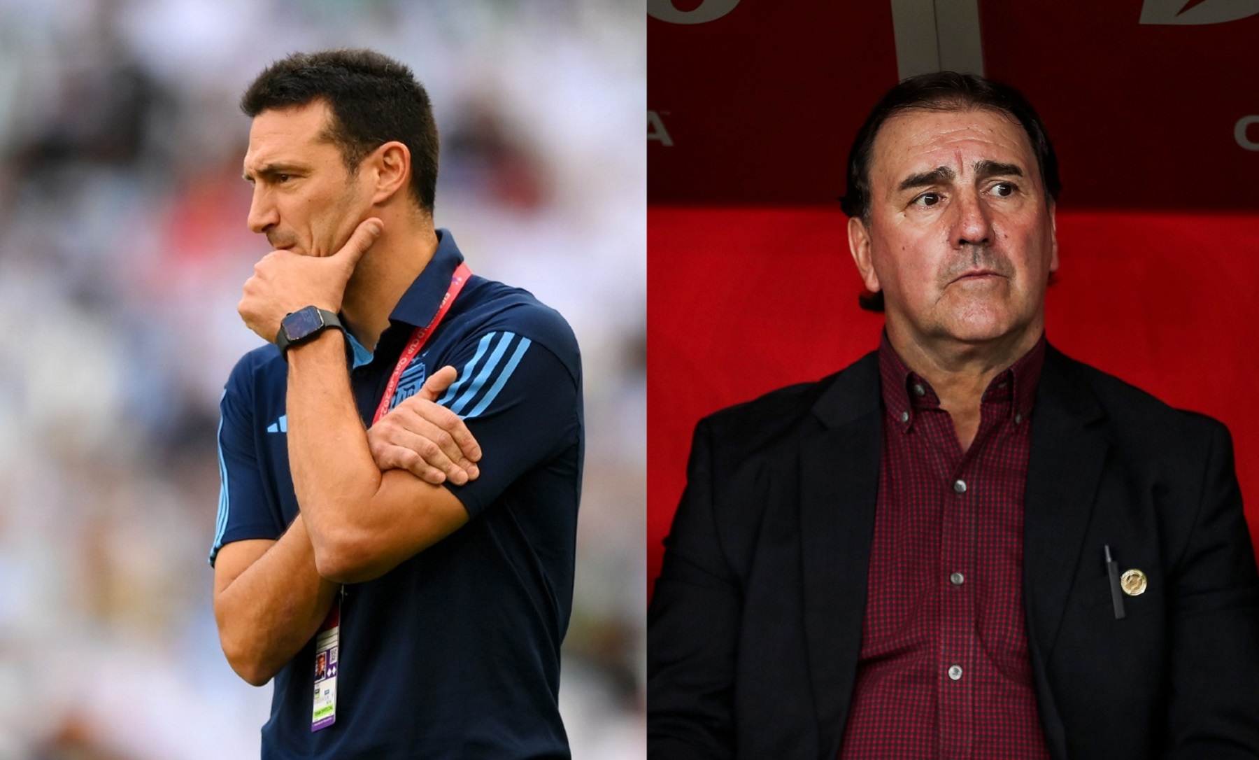 Lionel Scaloni y Néstor Lorenzo, los técnicos finalistas de la Copa América.